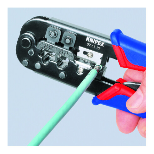 Knipex-Werk Crimpzange 190mm 97 51 10