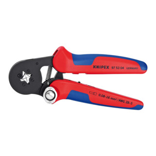 Knipex-Werk Crimpzange f.Aderendh. 180mm 97 53 04 SB