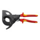 KNIPEX 95 36 280 Kabelschneider (Ratschenprinzip) isoliert mit Mehrkomponenten-Hüllen, VDE-geprüft schwarz atramentiert 280 mm-1