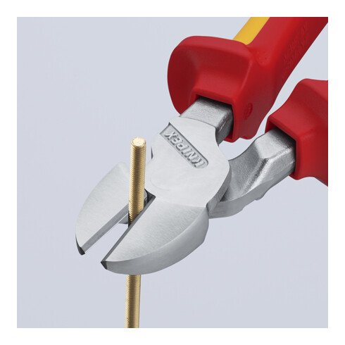 Knipex-Werk Kraft-Seitenschneider isoliert, 200mm 74 06 200