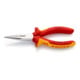 KNIPEX-Werk Pinza a becchi mezzotondi con tronchese 25 06 160, 160mm-1