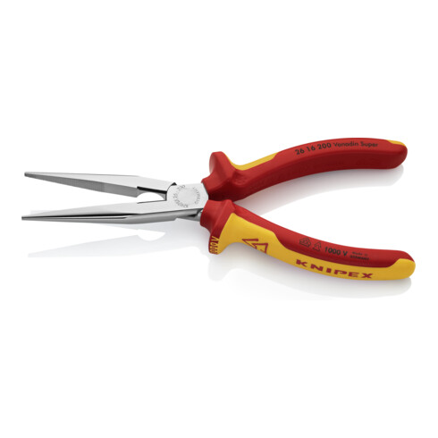 KNIPEX-Werk Pinza a becchi mezzotondi con tronchese 26 16 200, 200mm