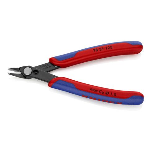 KNIPEX 78 31 125 Electronic Super Knips® mit Mehrkomponenten-Hüllen brüniert 125 mm
