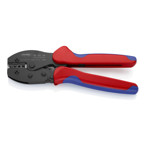 KNIPEX 97 52 34 SB PreciForce® Crimpzange mit Mehrkomponenten-Hüllen brüniert 220 mm