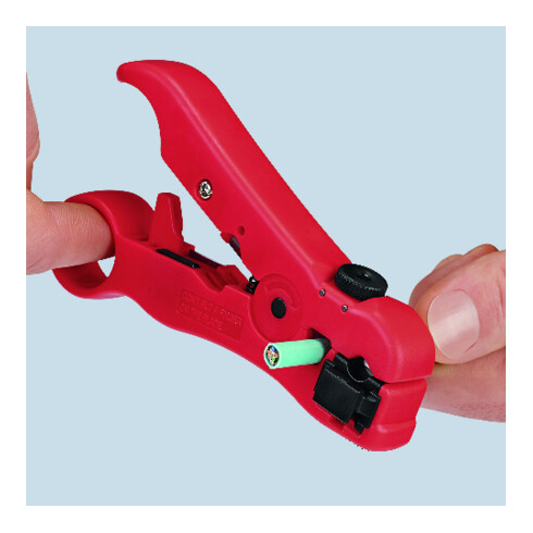 KNIPEX-Werk Spelafili per cavi coassiali e di trasmissione dati 16 60 06 SB, 125mm