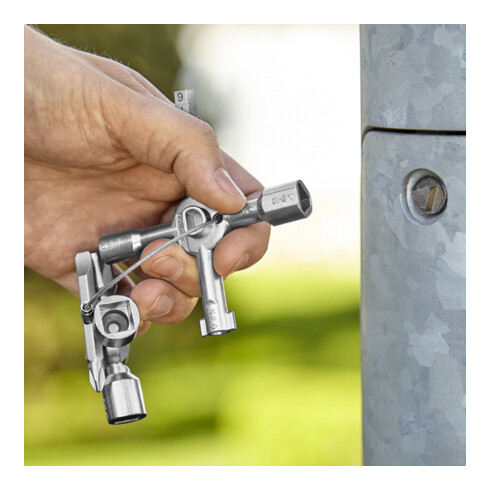 KNIPEX-WerkTwinKey® per armadi e sistemi di chiusura comuni 00 11 01, 92mm