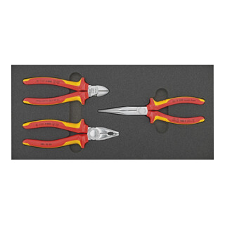 Knipex Werkzeugmodul 1/3 188 x 395 x 30mm Zangen VDE 3-teilig