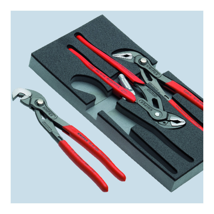 Knipex Zangen-Set Basic'' vier Zangen in Schaumstoffeinlage''