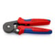 KNIPEX zelfinstellende krimptang gebruineerd met meer-component hulzen 180mm voor adereindhulzen 0,08 - 10mm²