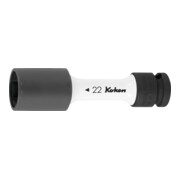 KO-KEN IMPACT-dop 6-kant, 1/2 inch dunwandig, met kunststof huls, Sleutelwijdte: 17 mm