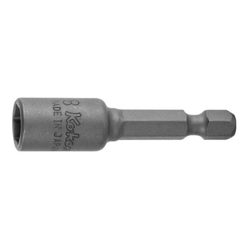 KO-KEN IMPACT-dop, schacht E 6,3 met magneet, Sleutelwijdte: 10 mm