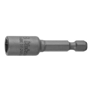 KO-KEN Jeu de Clés à douilles IMPACT, tige E 6,3 avec aimant, Ouverture: 7 mm