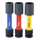 KO-KEN Set chiavi a bussola esagonali 1/2 pollice sottili con manicotto in plastica-1