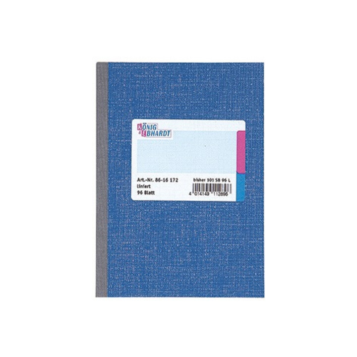 König & Ebhardt Kladde 8615172 DIN A5 liniert 96Blatt blau