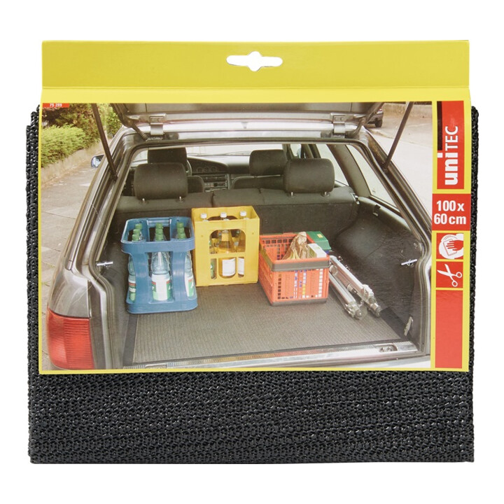 Kofferraummatte PVC grau zuschneidbar,rutschhemmend L60xB100cm UNITEC