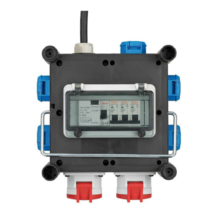 Kompakter distributeur de courant en caoutchouc BSV 3 FI/16 2 IP44 2m H07RN-F 5G2,5 - 2xCEE16A, 5x230V
