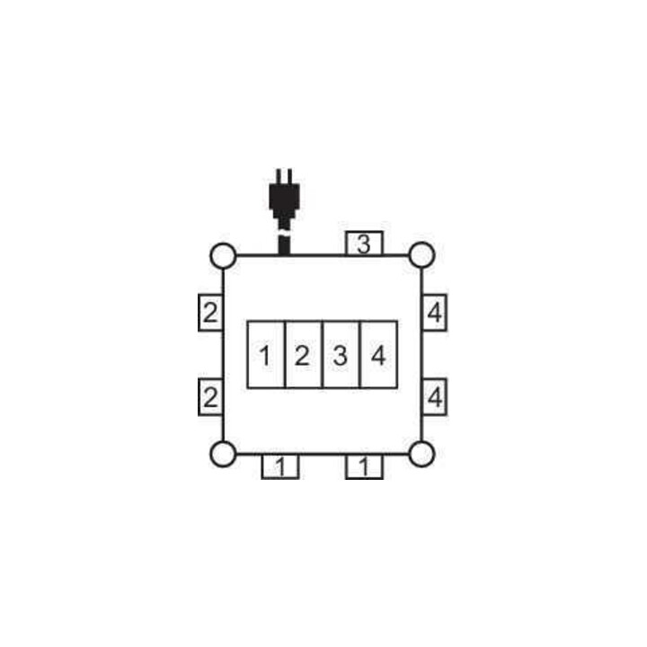 Kompakter distributeur de courant en caoutchouc BSV 3 FI/16 2 IP44 2m H07RN-F 5G2,5 - 2xCEE16A, 5x230V