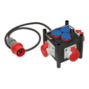 Kompakter répartiteur électrique BSV 3 LS E/16 2 IP44 1m H07RN-F 5G1,5 3xCEE400V + 3x230V-2