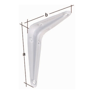 Konsole L.350mm H.300mm STA weiß lack.Trgf.200kg GAH, 20 Stück