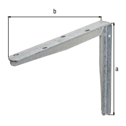 Konsole L.400mm H.300mm STA roh TZN Trgf.145kg GAH