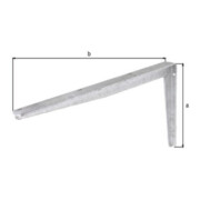 Konsole L.550mm H.300mm STA roh TZN Trgf.110kg GAH