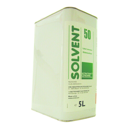 KONTAKT CHEMIE KC Etikettenlöser flüssig Solvent 50, 5 Liter Kan.