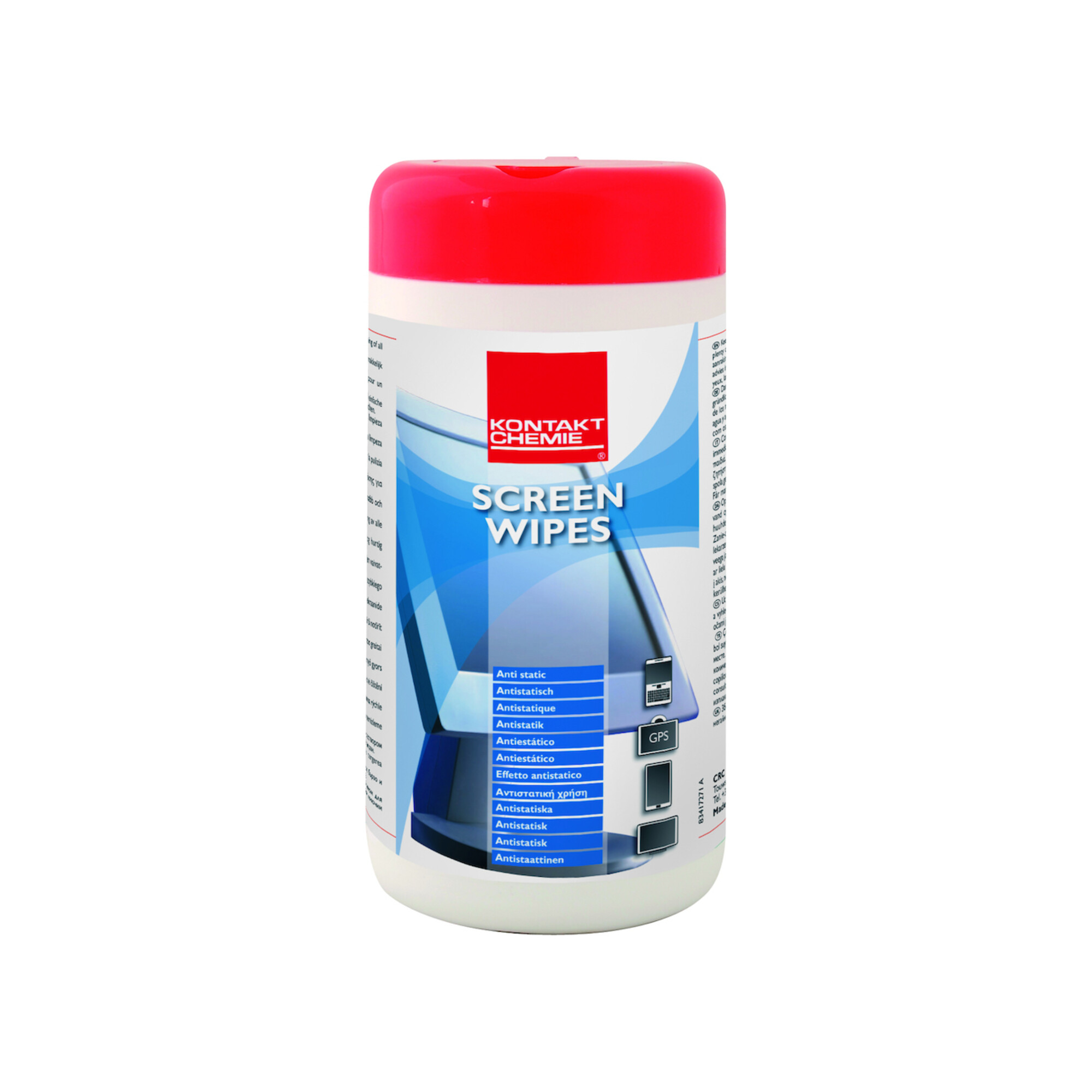 KONTAKT CHEMIE KC Reinigungstuch Screen Wipes 100 Stück Dose ; CRC Industries