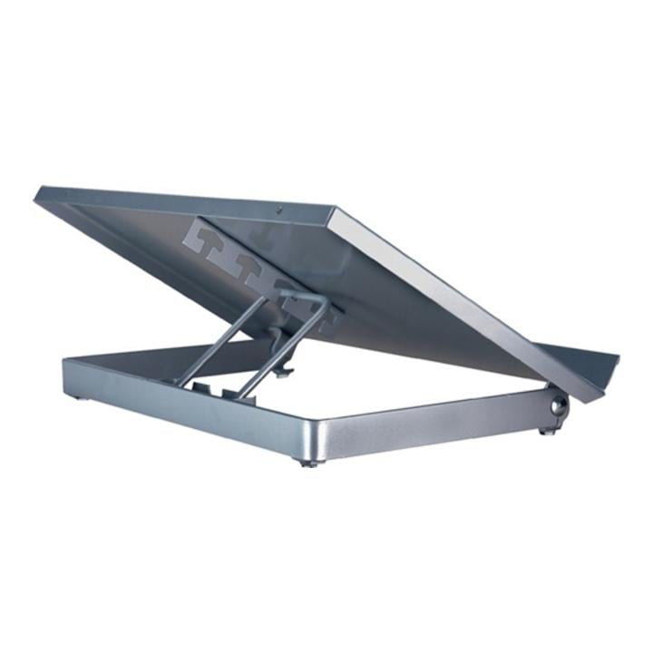 Konzepthalter B375xT240xH60mm silber verstellbarer Sichtabstand