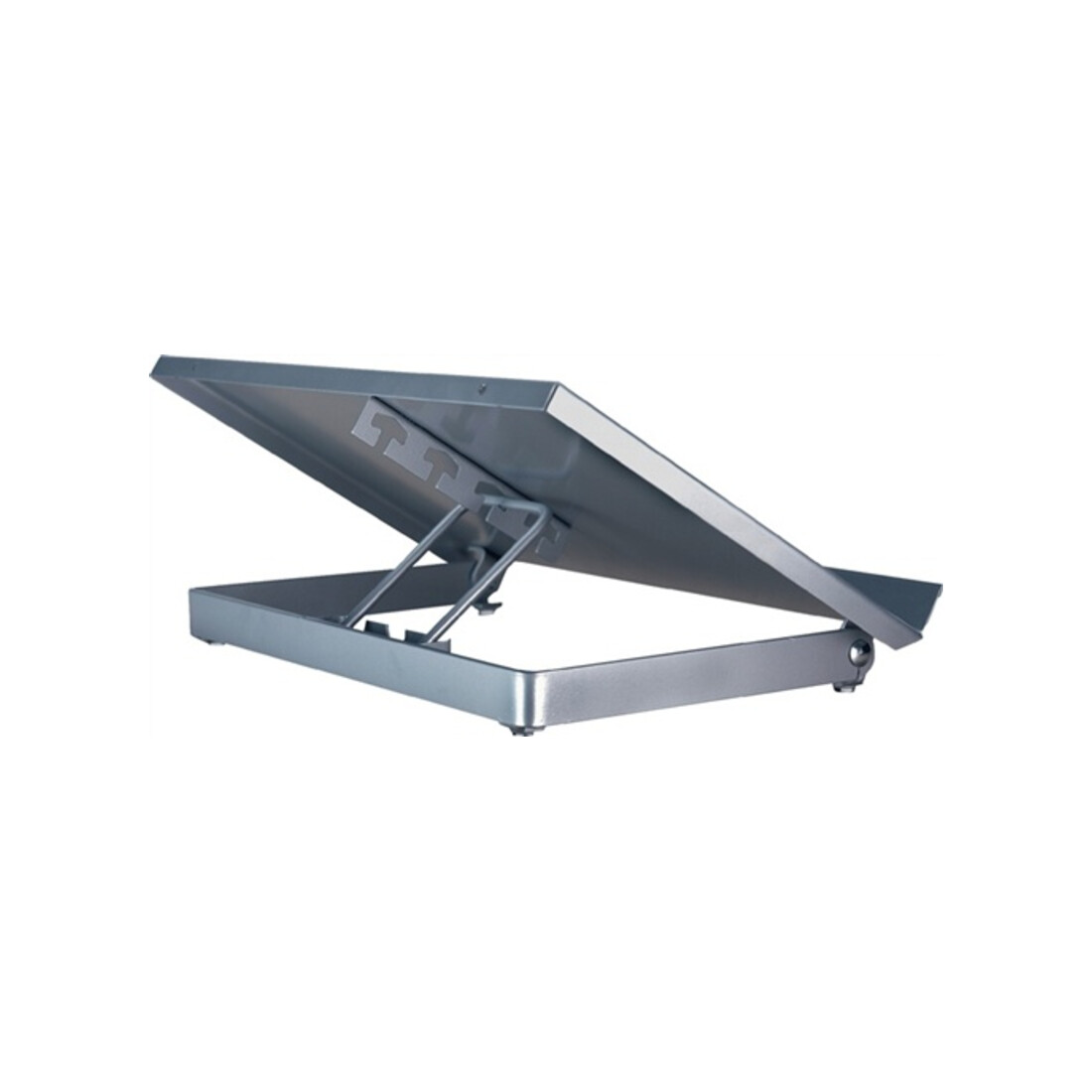 Konzepthalter B375xT240xH60mm silber verstellbarer Sichtabstand