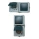 Kopp Combinaison AP/FR, horizontale A/W + prise, Nautic gris-1
