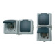 Kopp Prise de courant avec terre 2x AP-FR, horizontale-1