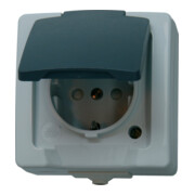 Kopp Prise de courant avec terre AP-FR, Nautic gris