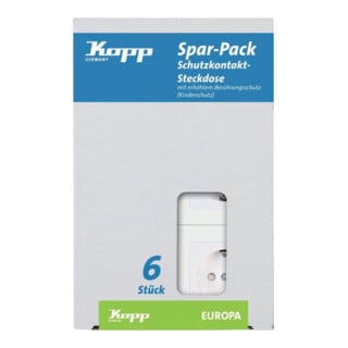 Kopp Profi-Pack a 6 Schuko- Steckdosen UP EUR arkt.ws