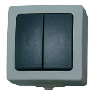 Kopp Serienschalter AP/FR Nautic grau