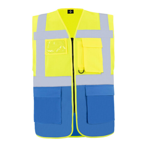 Korntex Gilet de sécurité Hamburg jaune/bleu T. XL