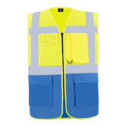 Korntex Gilet de sécurité Hamburg jaune/bleu T. XL