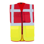 Korntex Veste de sécurité Hambourg rouge/jaune T. XL