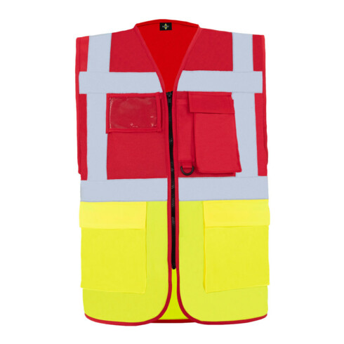 Korntex Veste de sécurité Hamburg rouge/jaune T. M