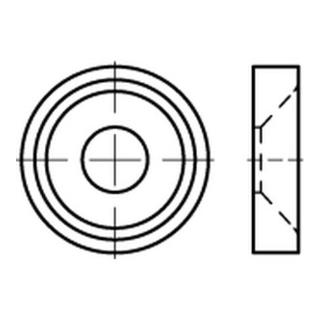 Rosette Korrex für Senk- und Linsensenkköpfe, Kunststoff