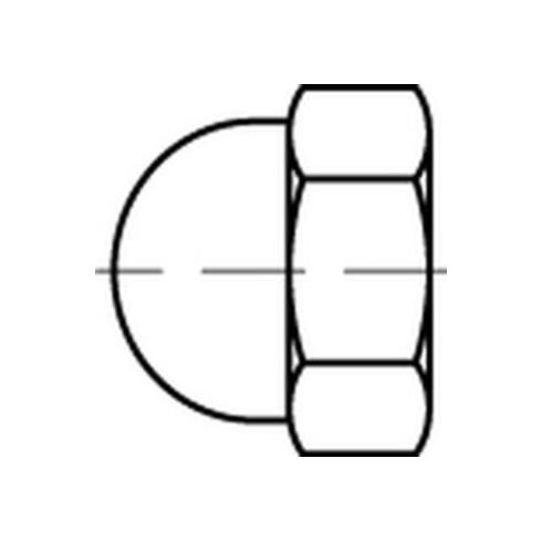 Dubo Dorned KORREX-Schutzkappe für Sechskantmutter, Kunststoff