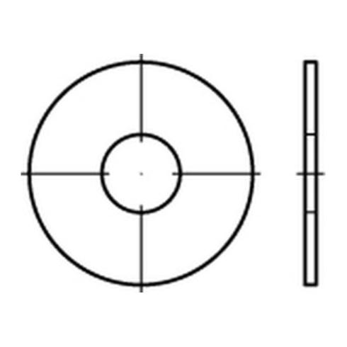 Kotflügelscheibe Edelstahl A2 8,4x25x1,5mm