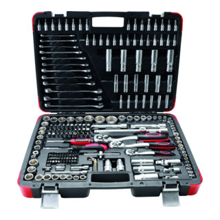 Kraftmann Steckschlüssel-Satz Antrieb 6,3 mm / 10 mm / 12,5 mm 216-tlg.