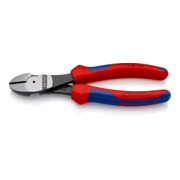 Kraftseitenschneider DIN ISO 5749 L.180mm schw.atram. pol. 2K-Hüllen Knipex