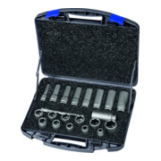 Kraftsteckschlüsselsatz 720 KLS 21 OL 21-tlg.1/2 Zoll kurz u.lang,6-kant ASW