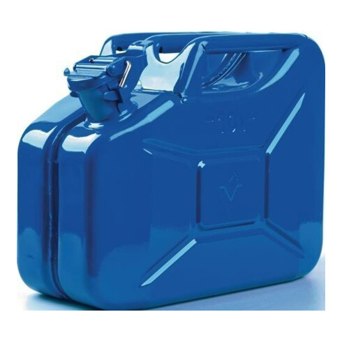 Kraftstoffkanister Inh.10l Signalblau RAL 5005 Stahlbl.L345xB165xH275mm VALPRO