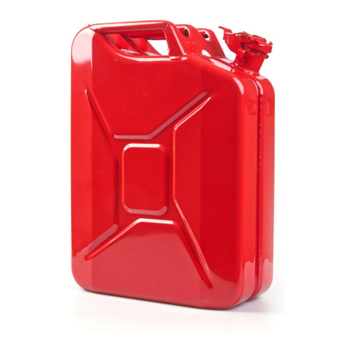 Kraftstoffkanister Inh.20l Feuerrot RAL 3000 Stahlbl.