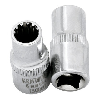 Kraftwerk 1/4'' Combi-Stecknuss 4mm