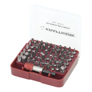 Kraftwerk 1/4'' GLOBAL-Bit-Box, 61-tlg.