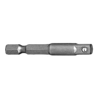 Kraftwerk 1/4" Bit-Adapter 50mm für Stecknüsse 1/4", 5Stk
