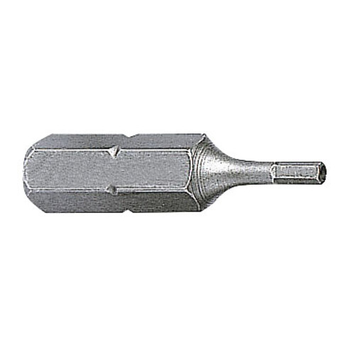 Kraftwerk 1/4" Innensechskant-Bit 25mm 1/8" mit Bohrung, 5 Stk